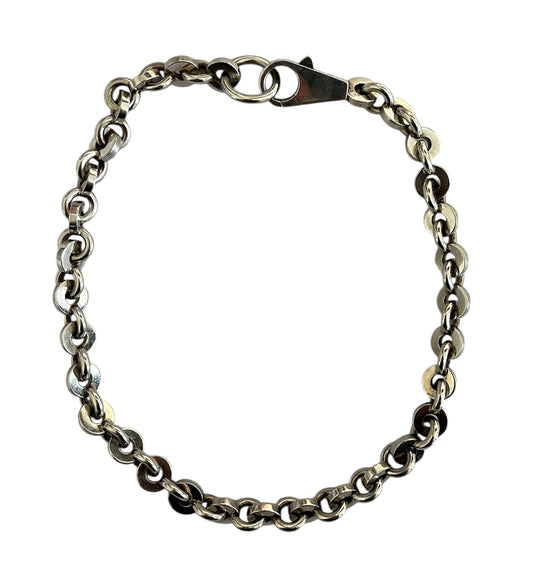 Hermes 925 Sterling Silver Voltige Necklace (Double Tour Bracelet)